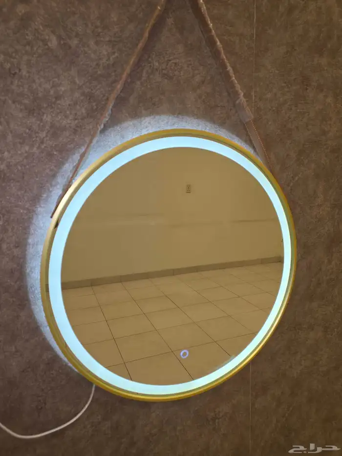 مرايه دائريه بإضاءه مقاس 60سم 1