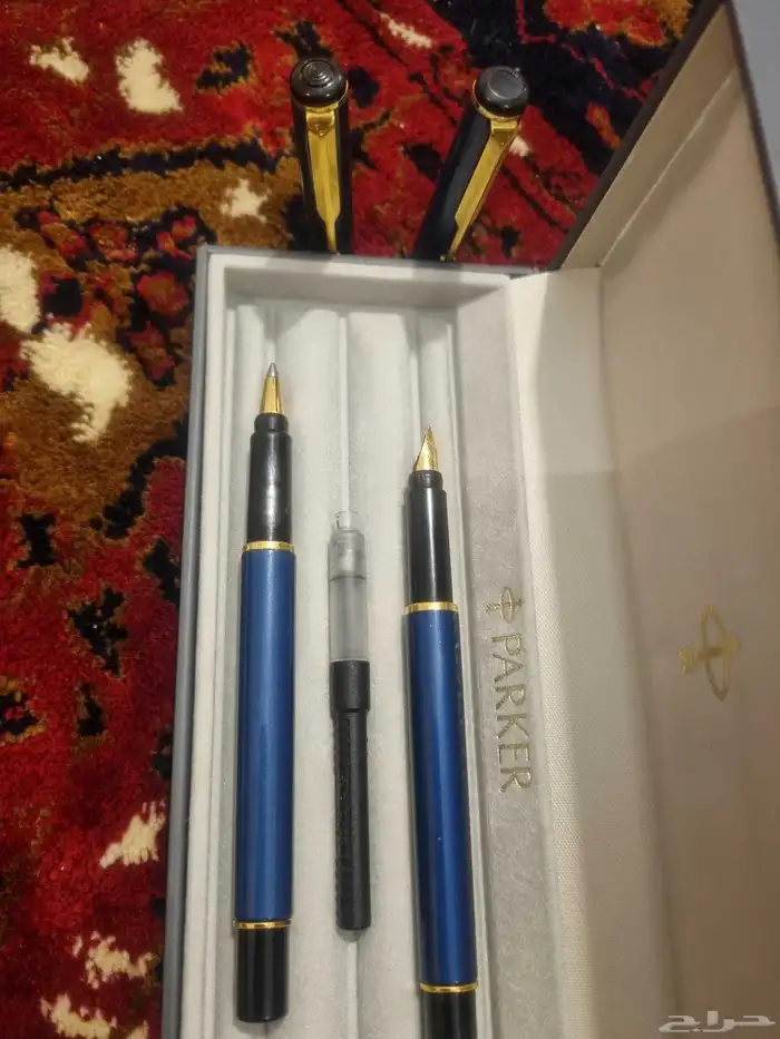 طقم قلم باركر موديل 88 حبر وجاف صناعه UK نظيف جدا 1