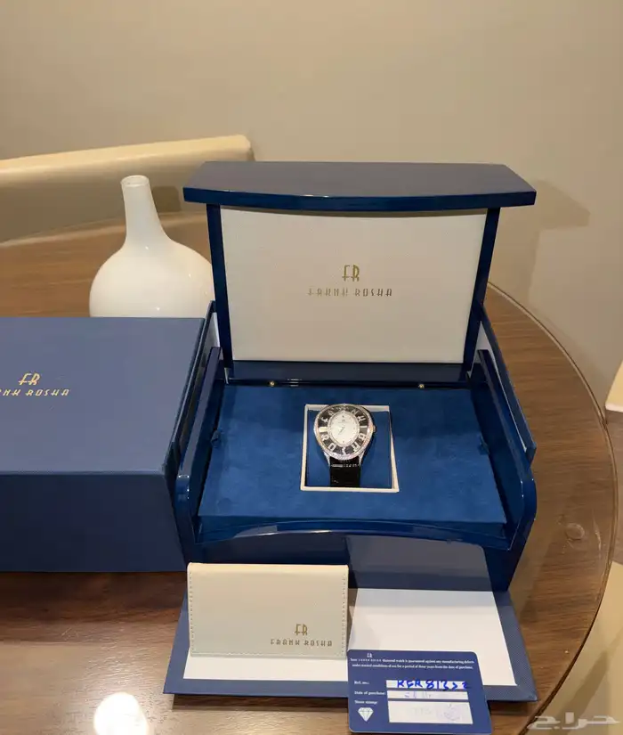 ساعة جديده الماس نسائية ماركة فرانك روشا K0813S2 2