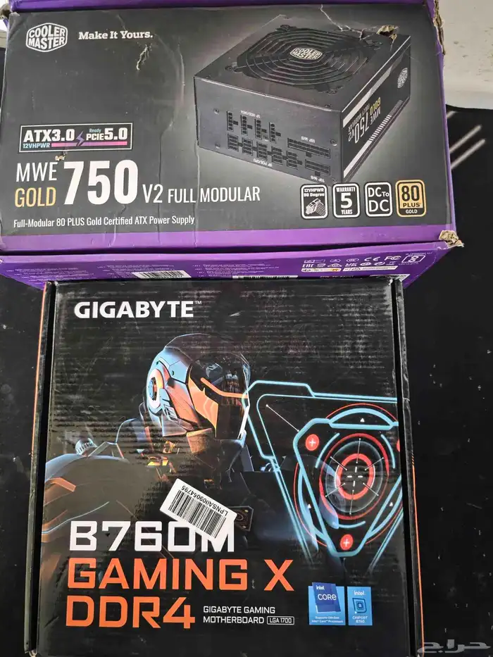 مذربودر B760 جيجابايت فخمة وباور سبلاي 750 0