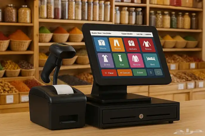 جهاز كاشير متكامل لمحلات العطارة معتمد مرحلة تانيه 0