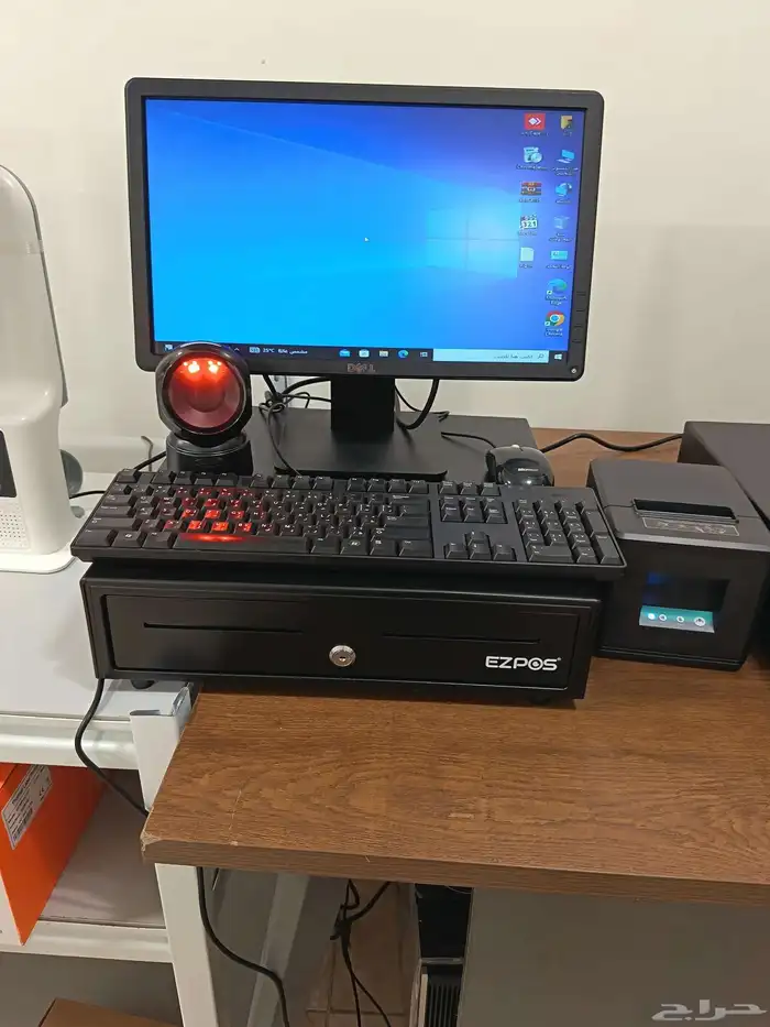 جهاز كاشير مستعمل نظيف مع برنامج مبيعات معتمد 0