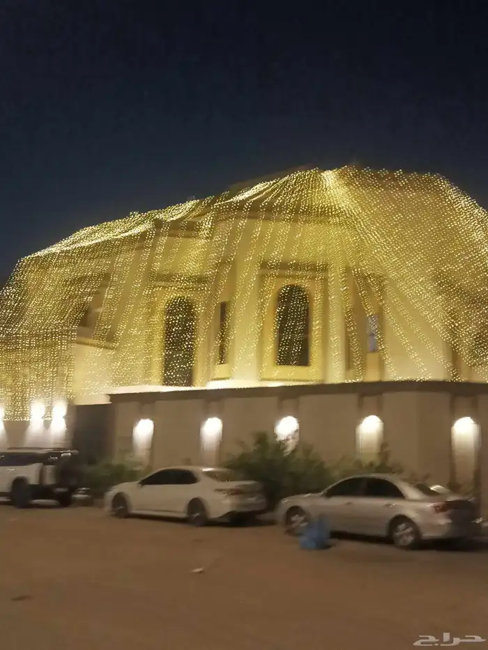 عقود مضيئه لمبات زينه كويتيه لتزيين واجهه المنازل 4