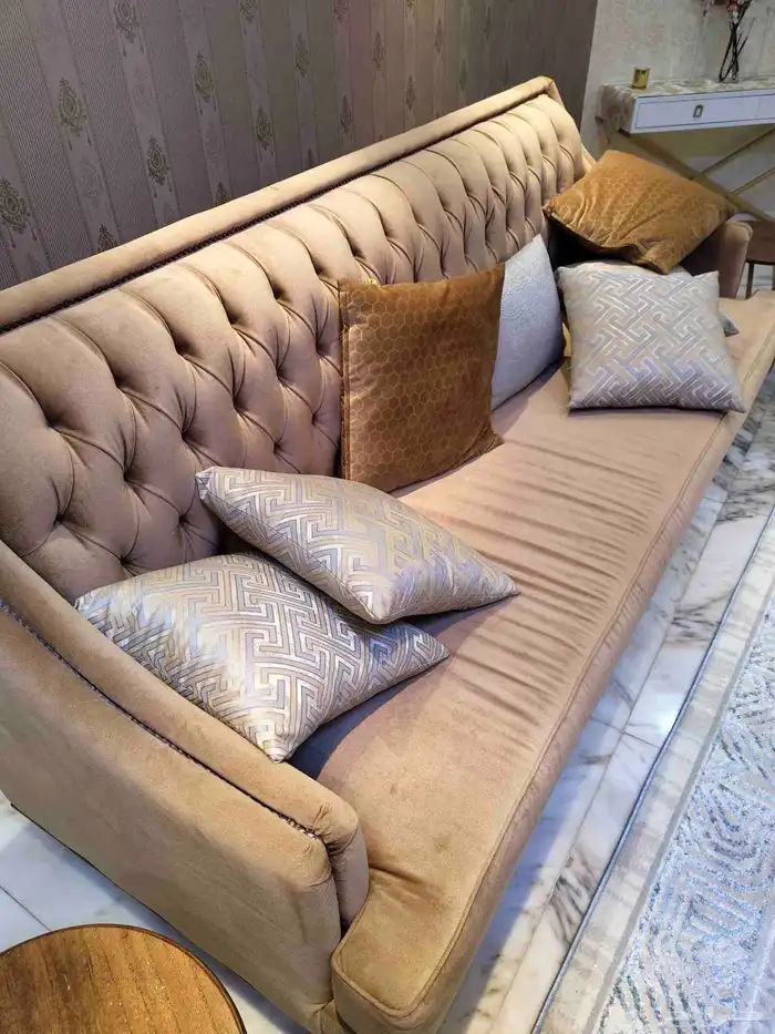 طقم كنب قطعتين كبار و قطعتين لحالهم 5