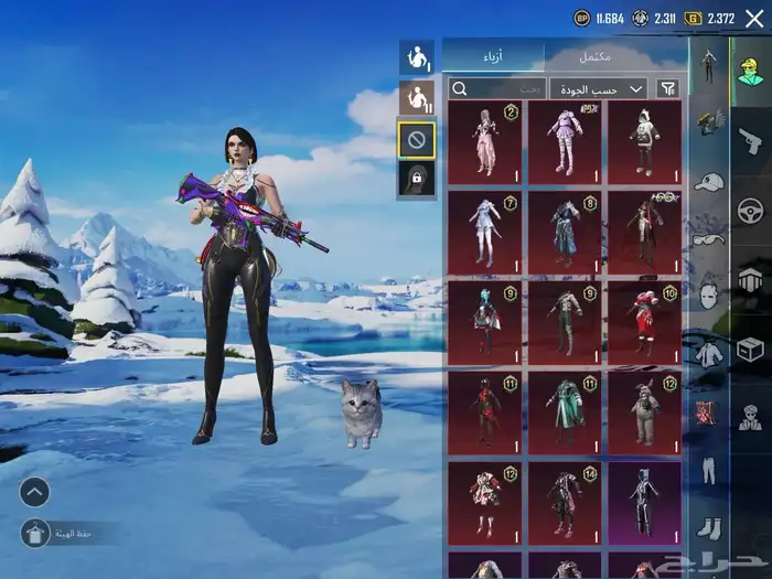 حساب ببجي الحد 1200 2