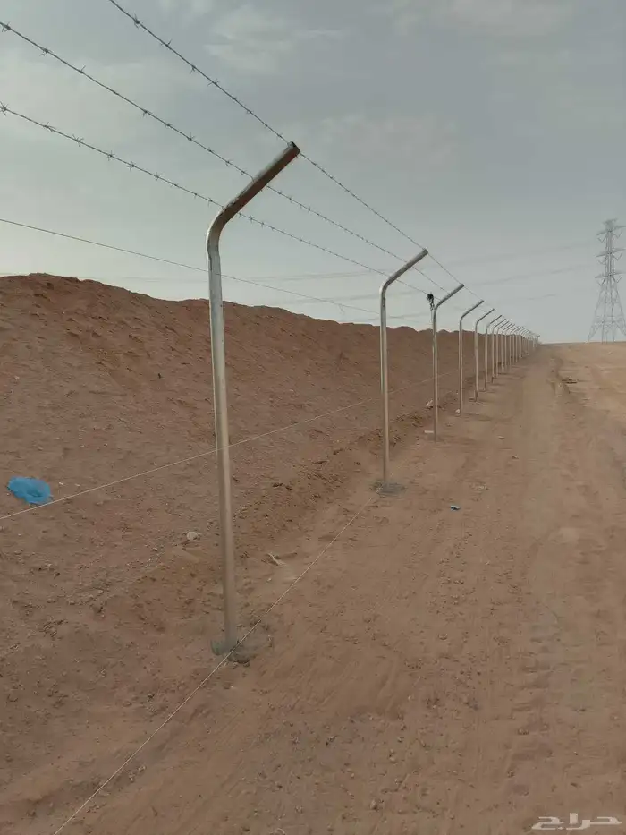 شبك 2 ملي ارتفاع مترين مواسير معكوفه ثلاث خط شايك 3