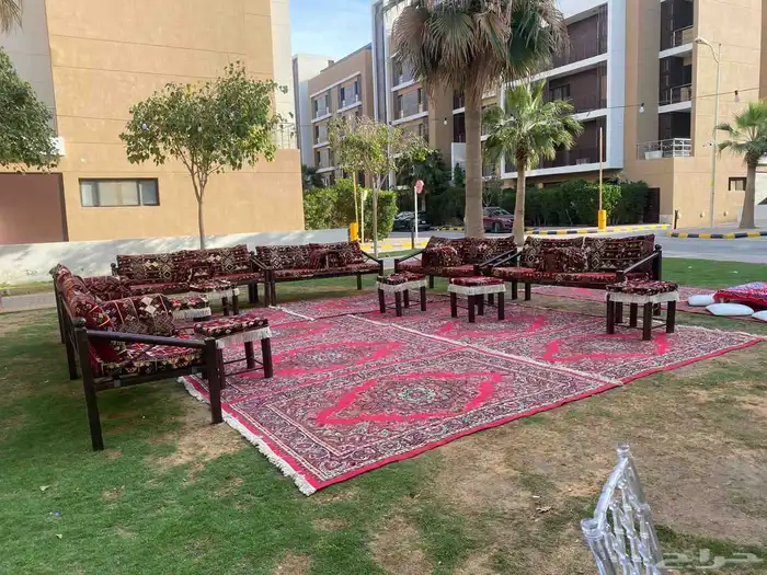 تاجير جلست شعبيه جلست عرضيه جلست معربيه كنب ثلاث وفردي دفايت 9