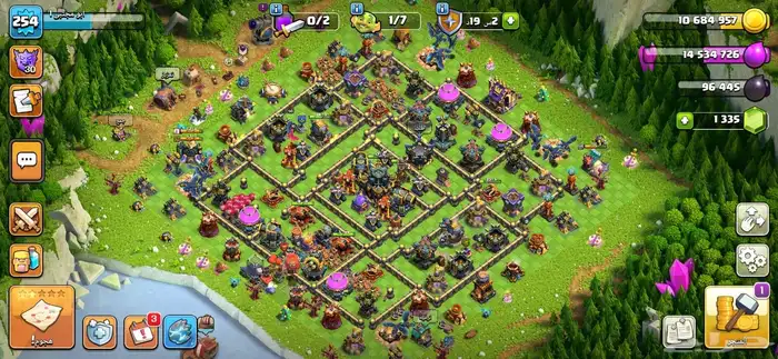 حساب كلاش اوف كلانس تاون 17 شبه ماكس 0