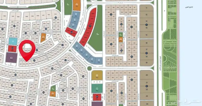 للبيع أرض سكنية شارع 30 حي ثروة قريب الكورنيش 0