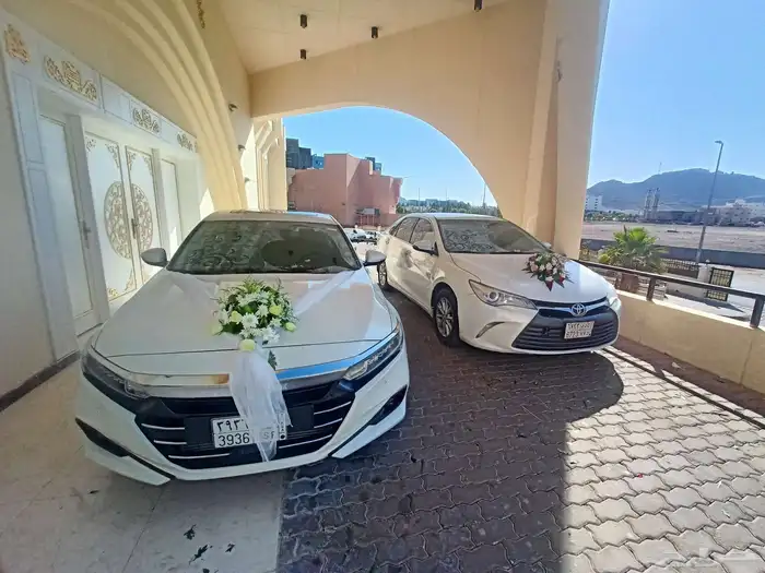 تشريع و تزيين سيارات العرسان في الموقع 1