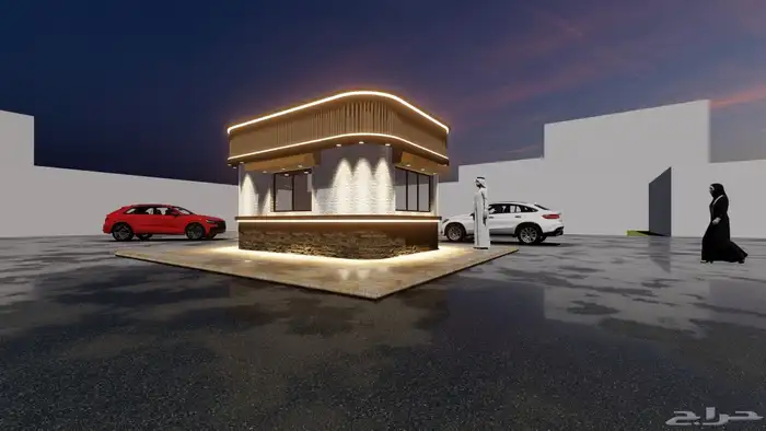 تصميم واجهة كشك 1