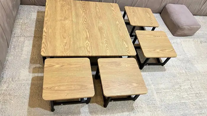 طاولة كبيرة مع طاولات 4 خدمة ع السوم   بيع مستعجل 3