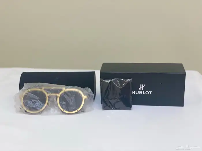 نظارة هوبلت الرجالية - أصلية - ذهبي 7