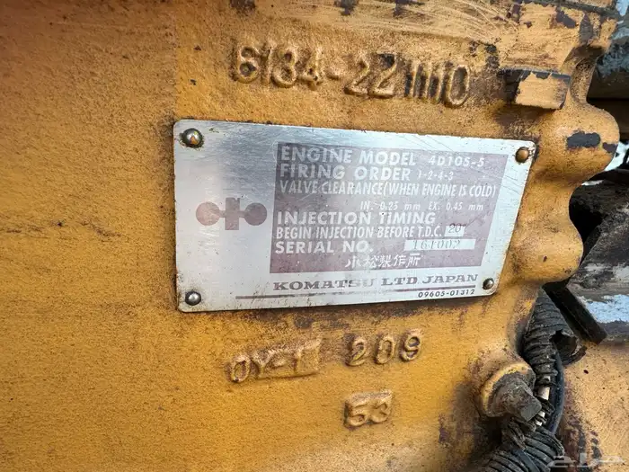 مكينه مولد كهرب كوماتسو 50 كيلو 4 سلندر 7