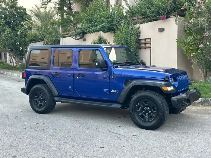 رانجلر ازرق فئة سبورت 3.6L موديل 2020 ابواب 4 0