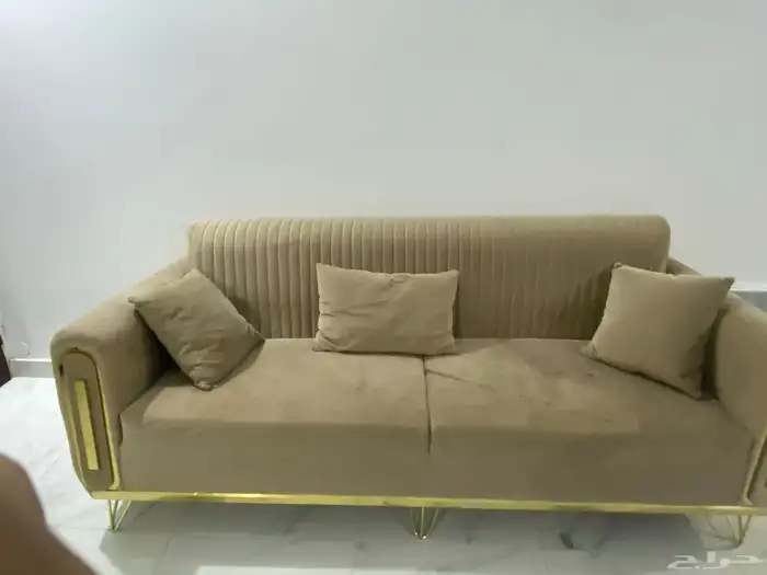 خمس كنبات كبار و ثنتين صغار مع ستاره ومع طاولات فرن غساله 1