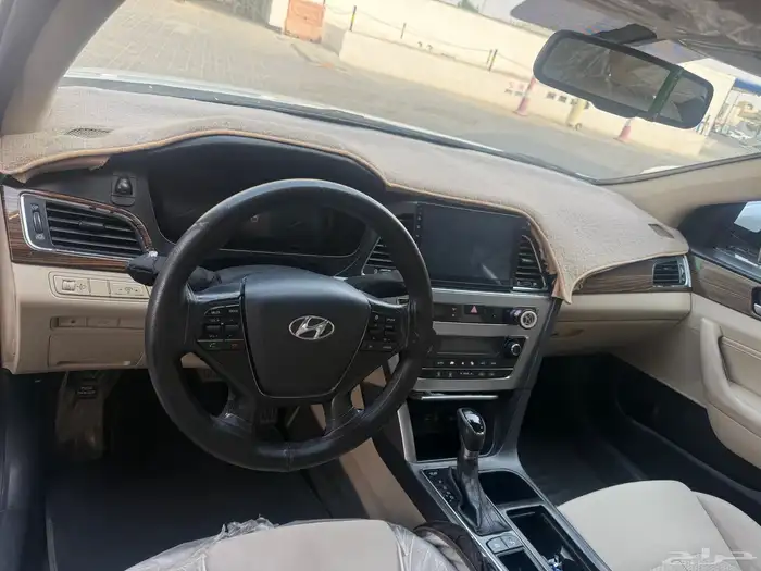 للبيع سوناتا 2016 نص فل بدون بصمه واسيات مخمل 3