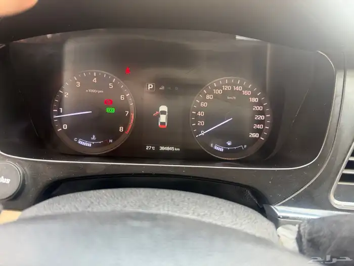 للبيع سوناتا 2016 نص فل بدون بصمه واسيات مخمل 5