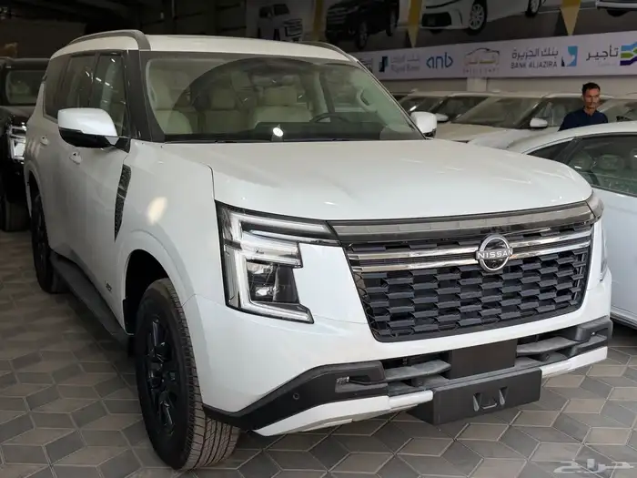 نيسان باترول LE T2 تون تيربو خليجي ابيض بيج 2026 نظام 50-50 2