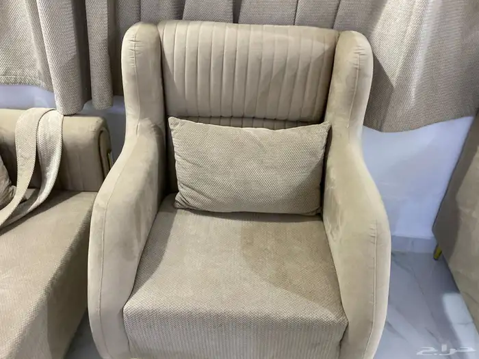 خمس كنبات كبار و ثنتين صغار مع ستاره ومع طاولات فرن غساله 3