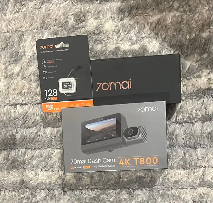 كاميرا سيارة داش كام بالمكثف 70mai T800 4K 0