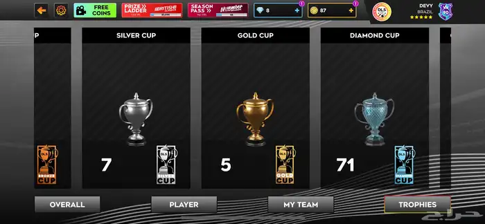 حساب دريم ليج رخيص وقوي تطوريه 8