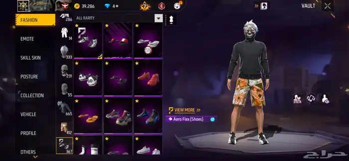 حساب فري فاير لفل 80 فاير تاسع رقصة الضغط 600 5