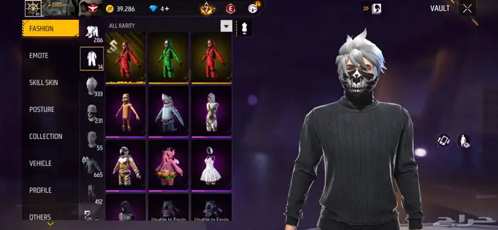 حساب فري فاير لفل 80 فاير تاسع رقصة الضغط 600 0