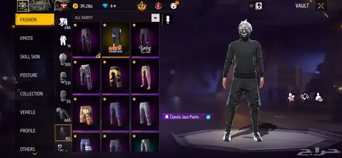 حساب فري فاير لفل 80 فاير تاسع رقصة الضغط 600 4