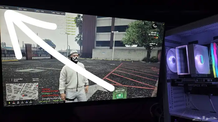 قيمنق بيسي   كومبيوتر العاب مع كامل ملحقاته 6