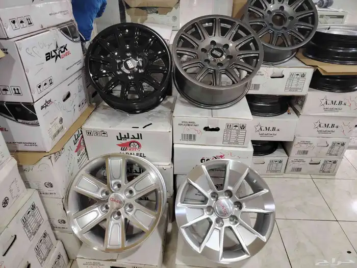 جنوط جمس كويتي مقاس 17 مع كفرات حجري 4