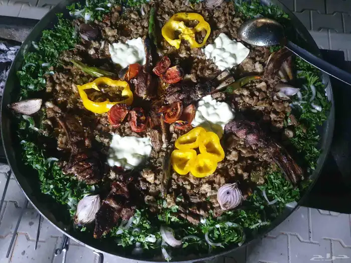 مشويات معلم مشاوي شوي خارجي دوار السعادة 8