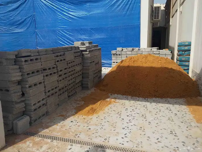 مبسط مواد بناء رمل سمنت بلك غرا دفان 3