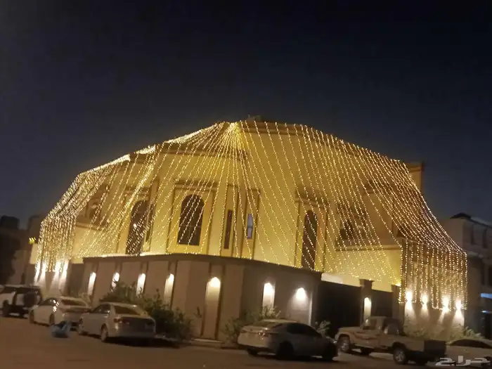 عقود مضيئه لمبات زينه كويتيه لتزيين واجهه المنازل 0