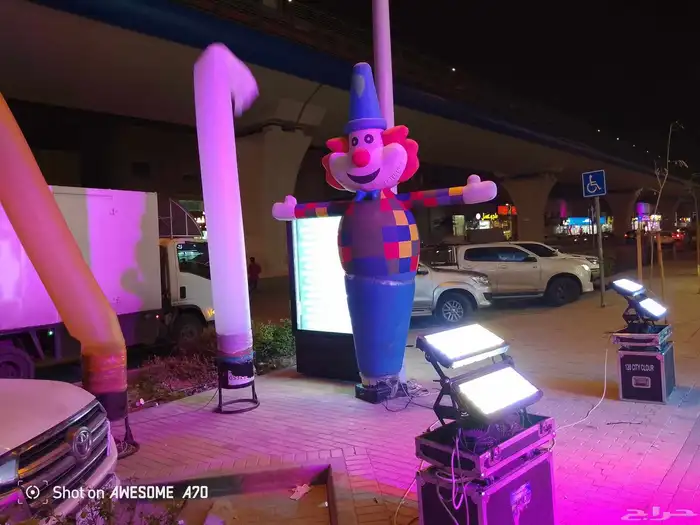 تجهيز حفل افتتاح كشافات اضاءات جسر بوابه بالونات نفيخات 5