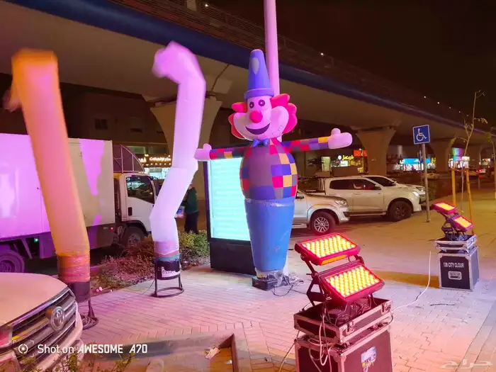 تجهيز حفل افتتاح كشافات اضاءات جسر بوابه بالونات نفيخات 4