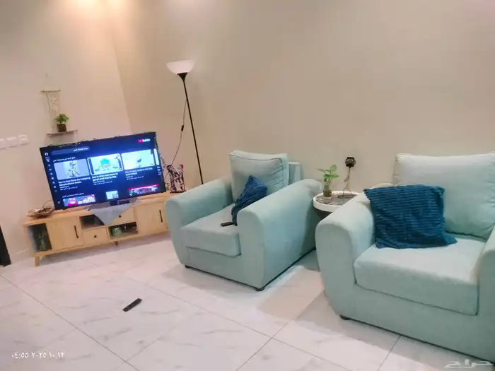 كنب 5 قطع بدون كسور مع طاوله شاشه 0