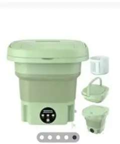 غساله قابله للطي تعمل كهرباء سعة 12 لتر بقوة 12 فولت السعر 0