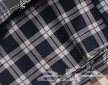 شراشف كاروهات قطنية قماش اصلي 5