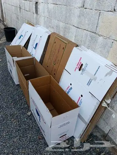 للبيع كراتين بيض للنقل العفش نظيف وقويه 1