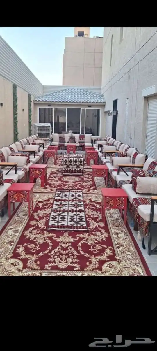 تأجير جلسات شعبية تأجير كراسي ملكي تأجير طاولات وكراسي وكنب 6