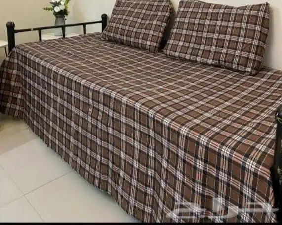 شراشف كاروهات قطنية قماش اصلي 7