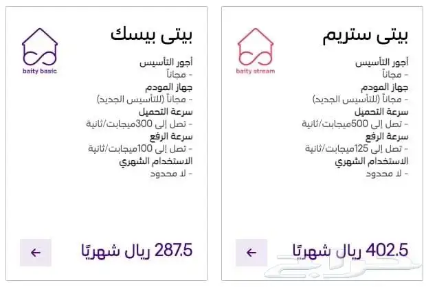 عروض علي الالياف البصرية فايبر من شركة stc 5