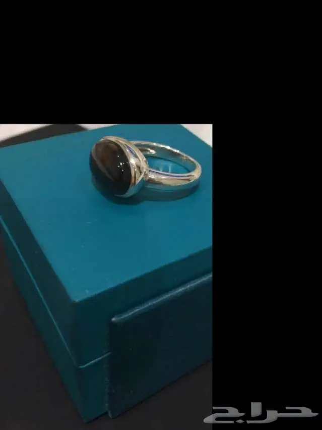 خاتم فضة عقيق 1