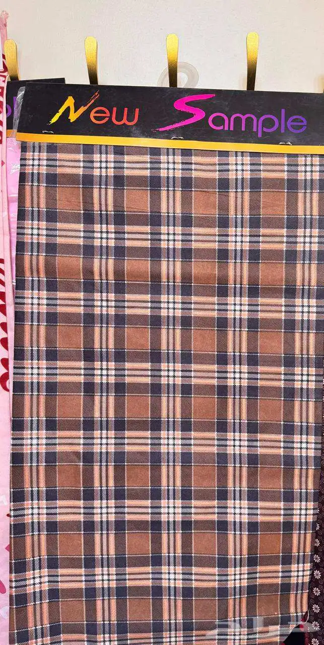 شراشف كاروهات قطنية قماش اصلي 4