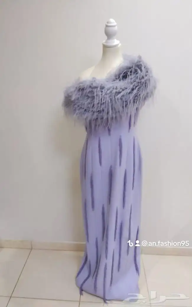 فستان جميل وراقي مع فوريل جديد 3