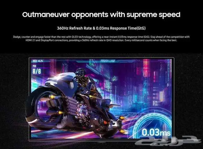 شاشة سامسونج Samsung Odyssey OLED G6 360hz جديدة 4