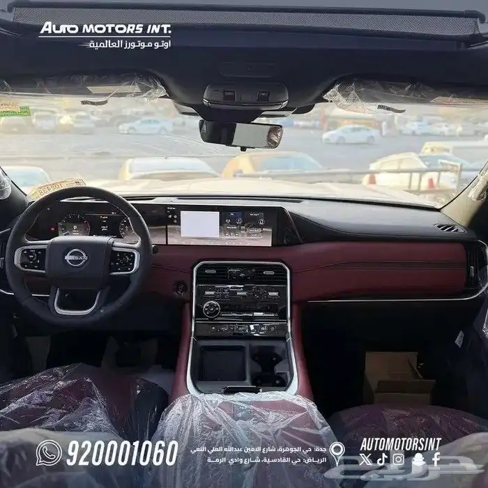 نيسان باترول خليجي تنفس طبيعي ابيض سقف اسود 6