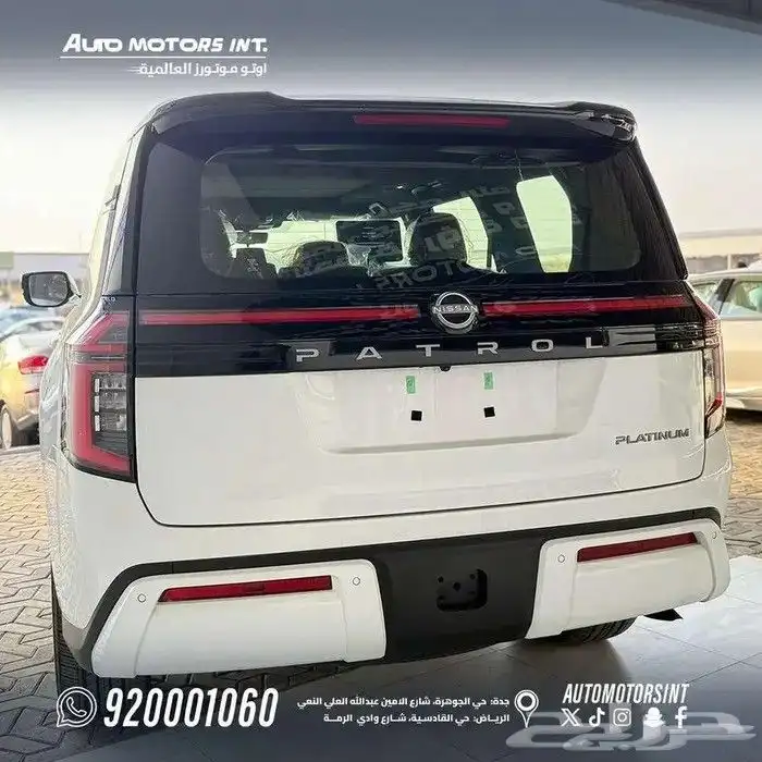 نيسان باترول خليجي تنفس طبيعي ابيض سقف اسود 3