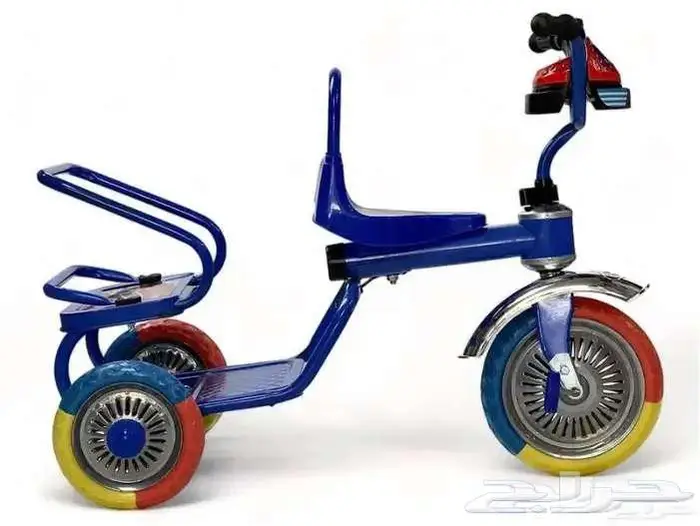 دراجة أطفال مقعد ومقعدين حديد ذات 3 كفرات (سيكل 3 كفرات) 24